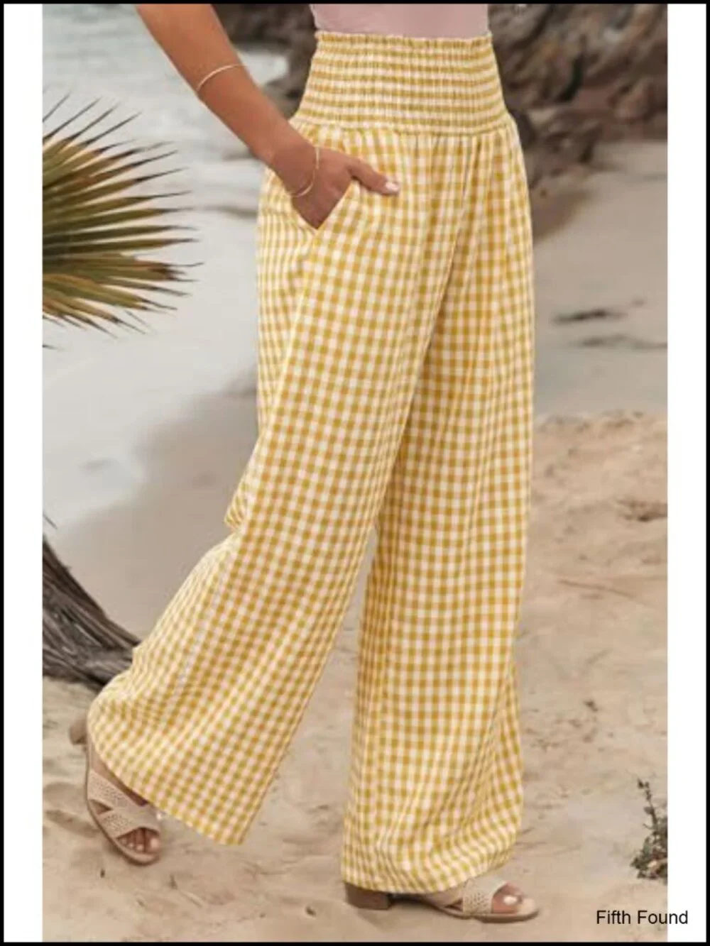 Wide Leg High Waist Palazzo Pants with Pockets